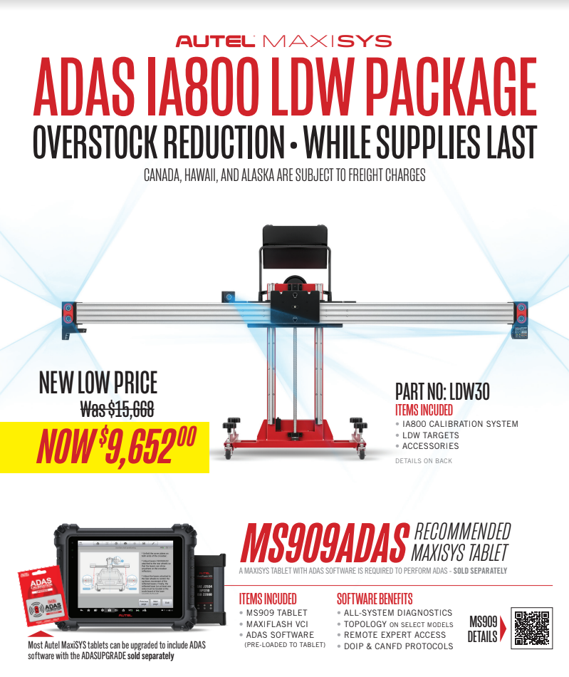 AUTEL -LDW30 - IA800 Calibration Frame - LDW 3.0 - ADAS