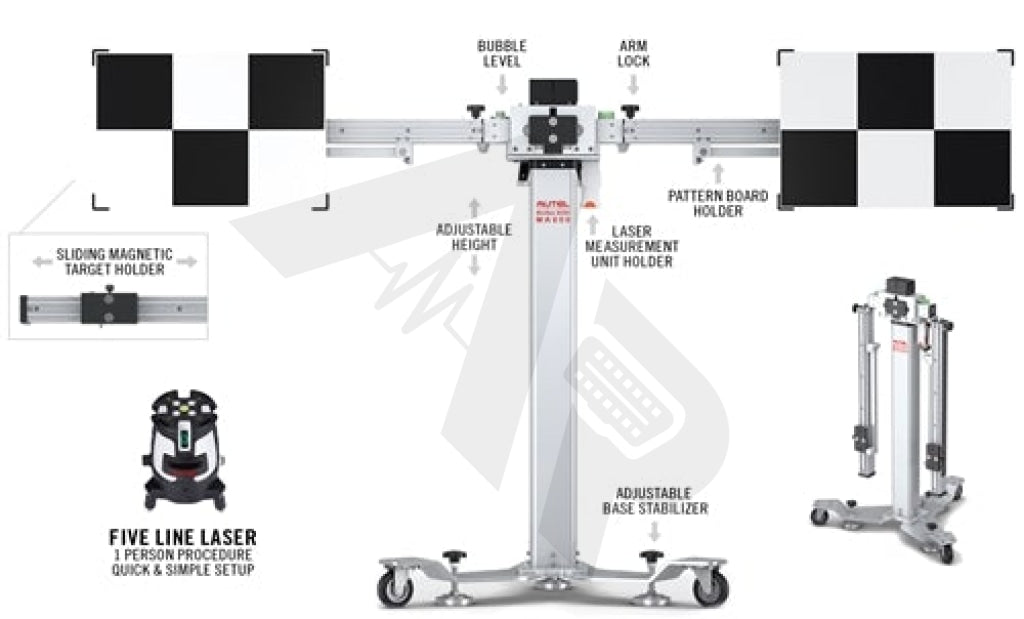 Autel Adas - Ma600 Portable Frame Ldw2.0 Mobile Lane Departure Warning All Systems