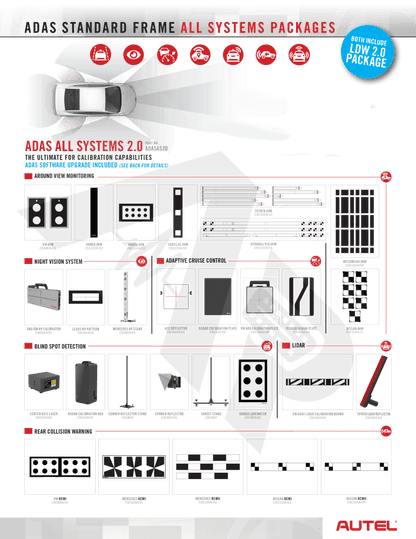 Autel Adas - Ma600 Portable Frame Ldw2.0 Mobile Lane Departure Warning All Systems
