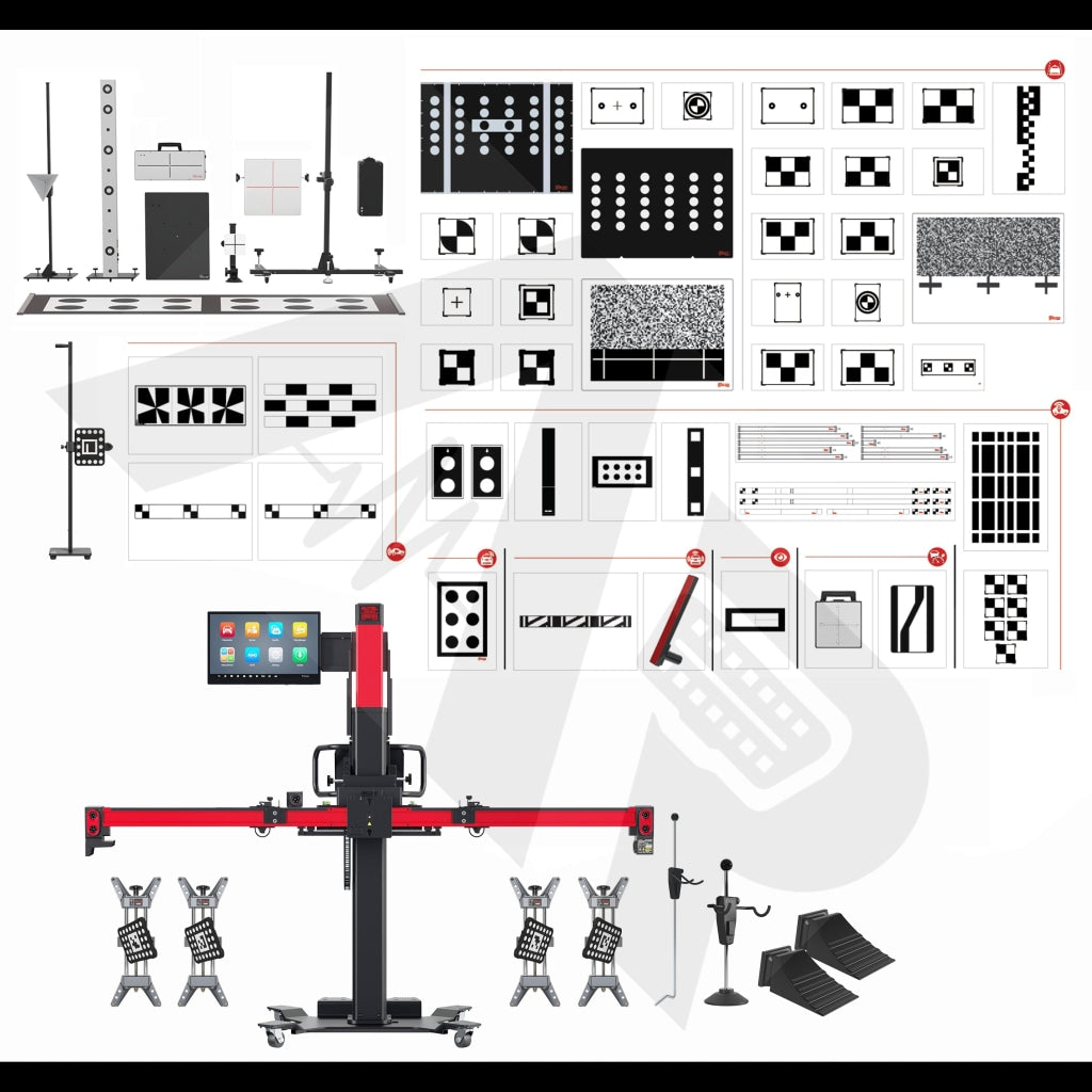 Autel Adas: Maxisys Ia900Ast Wheel Alignment + Adas Calibration Frame All Systems Targets Ms Ultra