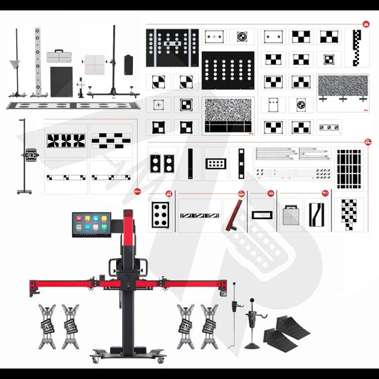 Autel Adas: Maxisys Ia900Ast Wheel Alignment + Adas Calibration Frame All Systems Targets Ms Ultra
