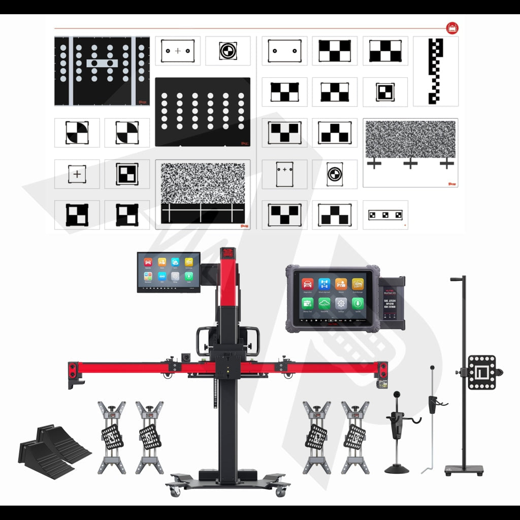 Autel Adas: Maxisys Ia900Ldwt Wheel Alignment + Adas Calibration Frame Ldw Targets Ms Ultra Tablet