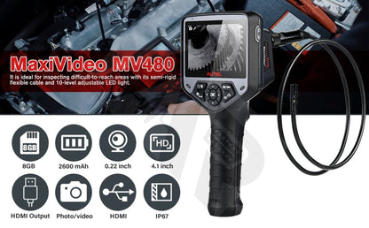 Autel Mv480 Dual-Camera Digital Videoscope Endoscope Inspection Camera Video