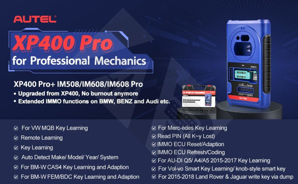 Autel Xp400Pro (Upgrade Im608/im600 To Im608/im600Pro) Key Tools