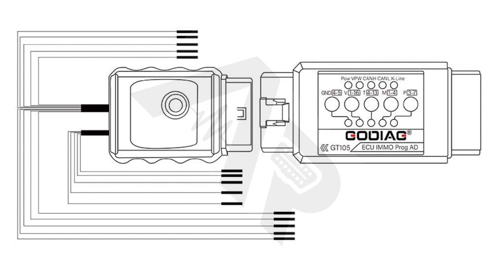 Godiag Gt105 + Gt107 - Obd2 Immobilizer Assist Tool And Dsg Gearbox Adapter Breakout Box